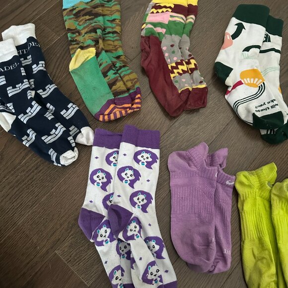 9 Pairs of Socks - Nike, Hackathon Socks, Dress Socks - Picture 3 of 3
